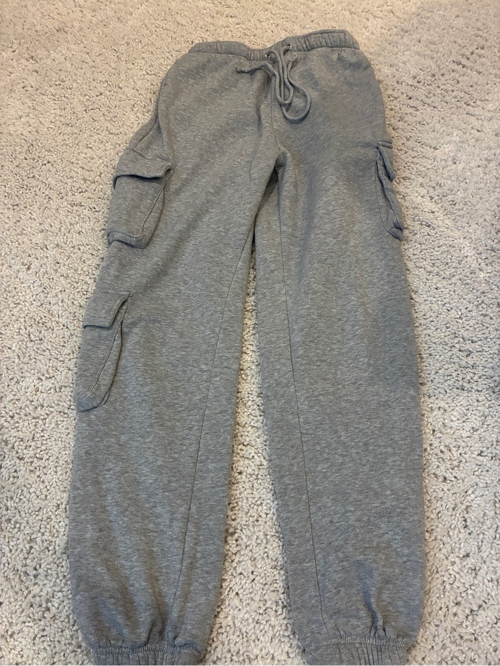 Gray Cargo Pocket Sweatpants